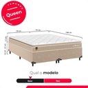 Ver imagem 3 de Cama Box Queen + Colchão Life D33 Pillow Top Bege 56x158x198cm - e-Shop Casa