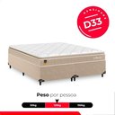 Ver imagem 5 de Cama Box Queen + Colchão Life D33 Pillow Top Bege 56x158x198cm - e-Shop Casa