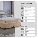 Ver imagem 2 de Cama Box Queen + Colchão Life D33 Pillow Top Bege 56x158x198cm - e-Shop Casa