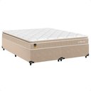 Ver imagem 1 de Cama Box Queen + Colchão Life D33 Pillow Top Bege 56x158x198cm - e-Shop Casa