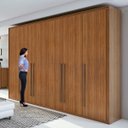 Ver imagem 5 de Quarto de Casal Completo com Guarda-Roupa, Cama, Cômoda e 2 Mesa de Cabeceiras Reali New Móveis Lopa