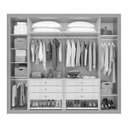 Ver imagem 3 de Quarto de Casal Completo com Guarda-Roupa, Cama, Cômoda e 2 Mesa de Cabeceiras Reali New Móveis Lopa