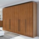 Ver imagem 2 de Quarto de Casal Completo com Guarda-Roupa, Cama, Cômoda e 2 Mesa de Cabeceiras Reali New Móveis Lopa