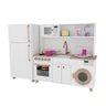 Mini Cozinha Infantil Branco e Carvalho 100% Mdf - 1