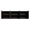 Ver imagem 4 de Armário para Escritório 240cm com 4 Portas Nicho e Tampo Embutido Corporate