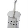 Escova Sanitária de Inox com Vassourinha para Banheiro, Luxo, com Suporte em Aço, Limpador de Vaso. - 5