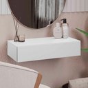 Ver imagem 2 de Penteadeira Suspensa 60cm 1 Gaveta Carina Z34 Branco - Mpozenato