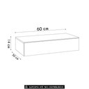 Ver imagem 4 de Penteadeira Suspensa 60cm 1 Gaveta Carina Z34 Branco - Mpozenato