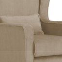 Ver imagem 5 de Poltrona C/ Puff Balanço Amamentação Aurora Suede Cappuccino - Lm Decor