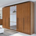 Ver imagem 2 de Quarto de Casal Completo com Guarda-Roupa, Cama, Cômoda e 2 Mesa de Cabeceiras Reali New Móveis Lopa
