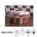 Ver imagem 5 de Kit 12 Cesto Organizador Multiuso Pequeno 12x16 Transparente Armário Gaveta Lavanderia