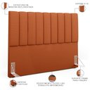 Ver imagem 3 de Cabeceira Cama Box Queen 160 cm Dália W01 Tecido Terracota - Lyam Decor