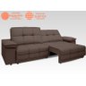 Sofá Nilo 2,30m Retrátil e Reclinável Velosuede Chocolate - NETSOFAS - 8