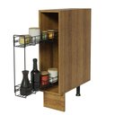 Ver imagem 4 de Balcão Porta-temperos Madesa para Cozinha Lux, Glamy e Stella 20 X 60 Cm (sem Tampo) - Rustic