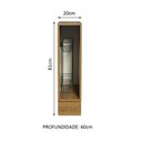 Ver imagem 3 de Balcão Porta-temperos Madesa para Cozinha Lux, Glamy e Stella 20 X 60 Cm (sem Tampo) - Rustic