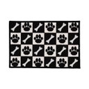 Ver imagem 1 de Capacho Antiderrapante Clean 29 Preto-Branco 0,45x0,75m