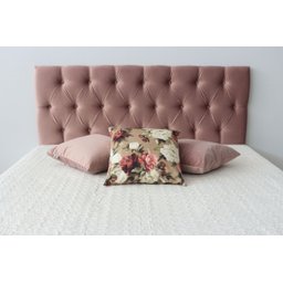 Cabeceira Estofada Casal Na Cor Rosa 140x60cm Produto de Alta Qualidade e Conforto - 2