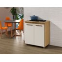 Ver imagem 5 de Balcão para Cooktop 5 Bocas Fox Arte Móveis Cinamomo/off White