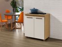 Ver imagem 5 de Balcão para Cooktop 5 Bocas Fox Arte Móveis Cinamomo/off White