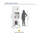 Ver imagem 3 de Torre Quente Lorena C/ Fruteira Kaiki Móveis - Branco