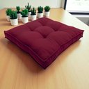 Ver imagem 1 de Almofada Futon Cadeiras Bancos Áreas 60x60 Cm Vinho
