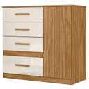 Ver imagem 4 de Cômoda Sapateira Ambiente Vênus Freijó Off White - Moval