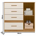 Ver imagem 2 de Cômoda Sapateira Ambiente Vênus Freijó Off White - Moval