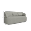 Ver imagem 3 de Conjunto Poltrona e Sofá Living Orgânico Duomo 1,80m Boucle Just Time