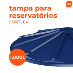Tampa Caixa D'água Polietileno 1.000l Azul Fortlev - 2