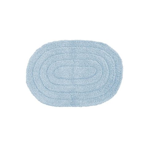 Tapete de Algodão Uzoo Oval Celeste 40X60Cm - 300723196