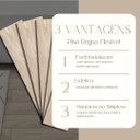 Ver imagem 5 de 5 Revestimentos para Chão Régua Laminado Efeito Madeira - 60x15cm