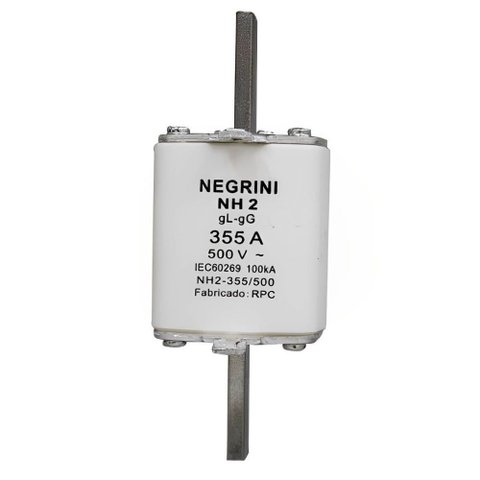 Fusível Nh2 355a X 500 Volts- Nh-2-355/500 - Negrini