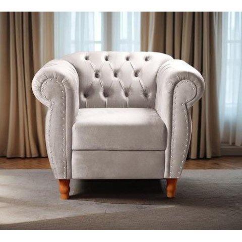 Sofá Nobreza Poltrona Chesterfield Vintage Retrô Clássico