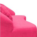 Ver imagem 7 de Namoradeira Sofá Feijão Cancún 150cm Orgânica Couro Rosa Pink