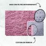 Tapete Passadeira 50x100cm Classic Peludo Liso Rosa Bebê - 5