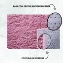 Ver imagem 5 de Tapete Passadeira 50x100cm Classic Peludo Liso Rosa Bebê