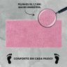 Tapete Passadeira 50x100cm Classic Peludo Liso Rosa Bebê - 6