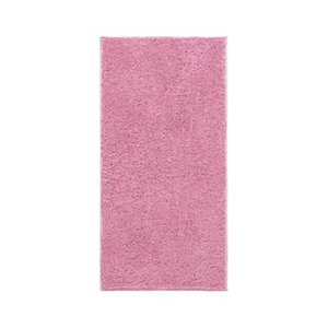 Tapete Passadeira 50x100cm Classic Peludo Liso Rosa Bebê
