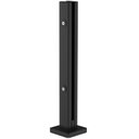 Ver imagem 1 de Kit 10 Torre Guarda Corpo Coluna Pinça Preto 40cm para Vidro