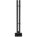 Ver imagem 6 de Kit 10 Torre Guarda Corpo Coluna Pinça Preto 40cm para Vidro