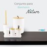 Conjunto para Banheiro C/6pçs Branco Nature Bambu Branco - 2