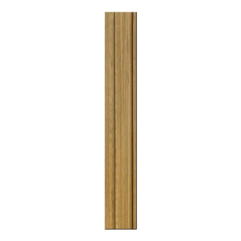 Painel Ripado Interno Amadeirado de Poliestireno 270cm x 11,4cm 2cm Espessura Formaco Decor Amarelo/