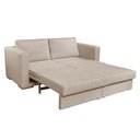 Ver imagem 5 de Sofá Cama Hermes 3 Lugares Luxo 1,90 M Castellar Móbile Linho Bege Claro