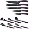 Jogo facas e Utensílios  de Cozinha 12pçs Purple Eclipse Berlinger Haus - 3