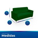 Ver imagem 7 de Sofá + 2 Poltrona para Sala de Estar Moderno Confortável Veneza Suede