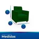 Ver imagem 6 de Sofá + 2 Poltrona para Sala de Estar Moderno Confortável Veneza Suede