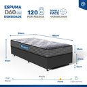 Ver imagem 4 de Cama Box + Colchão de Espuma D60 Double Face Comfort Force Probel Solteiro 88cm