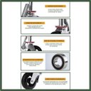 Ver imagem 2 de 1x Rodinha Giratória C Trava Freio P Andaime até 400kg