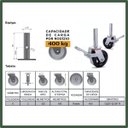 Ver imagem 4 de 1x Rodinha Giratória C Trava Freio P Andaime até 400kg