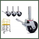 Ver imagem 6 de 1x Rodinha Giratória C Trava Freio P Andaime até 400kg